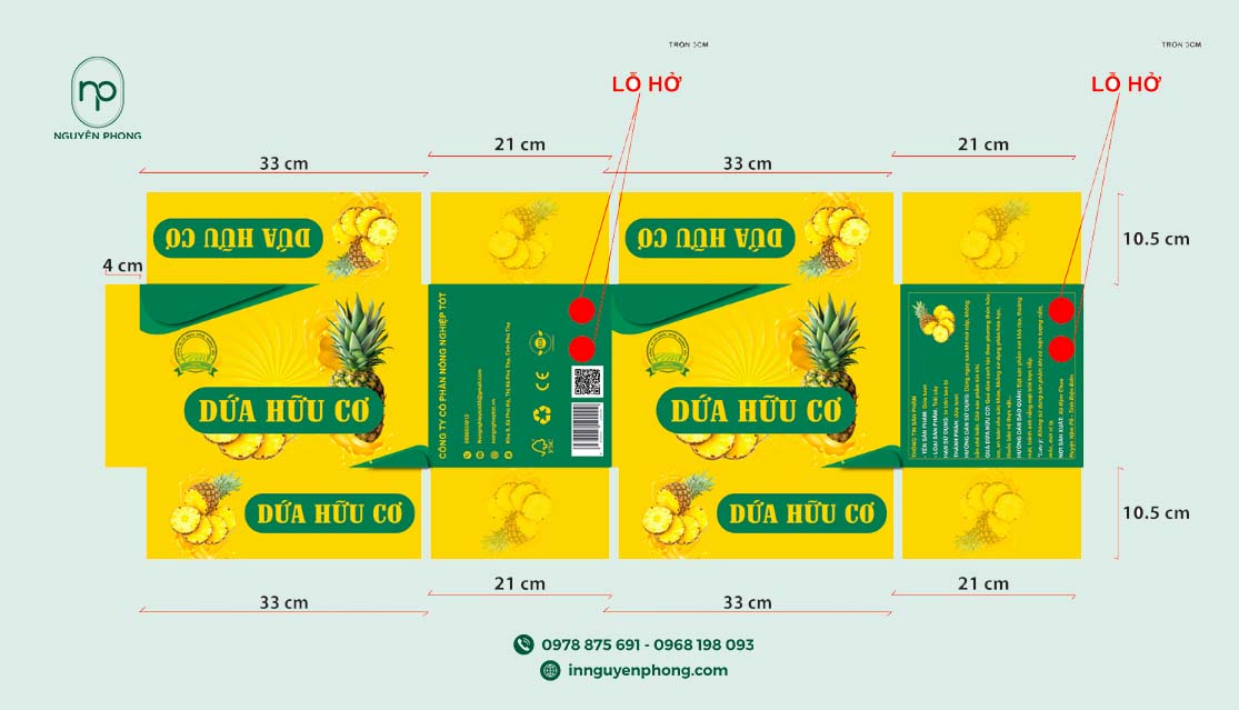 thùng carton đựng trái cây